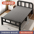 Foldable bed single bed portablefor home reinforced thickened iron frame dormitory double bed rental house simple small bed hard board