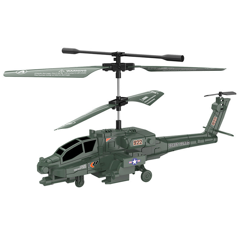 Hot-selling toy airplane, cross-border new apache remote control helicopter with gyroscope, durable and armed toy model
