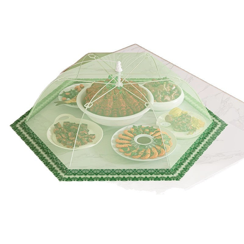 Cover for vegetables, household dining table, food dust cover, extra large kitchen anti-mosquito cover for leftovers, bowl cover, foldable