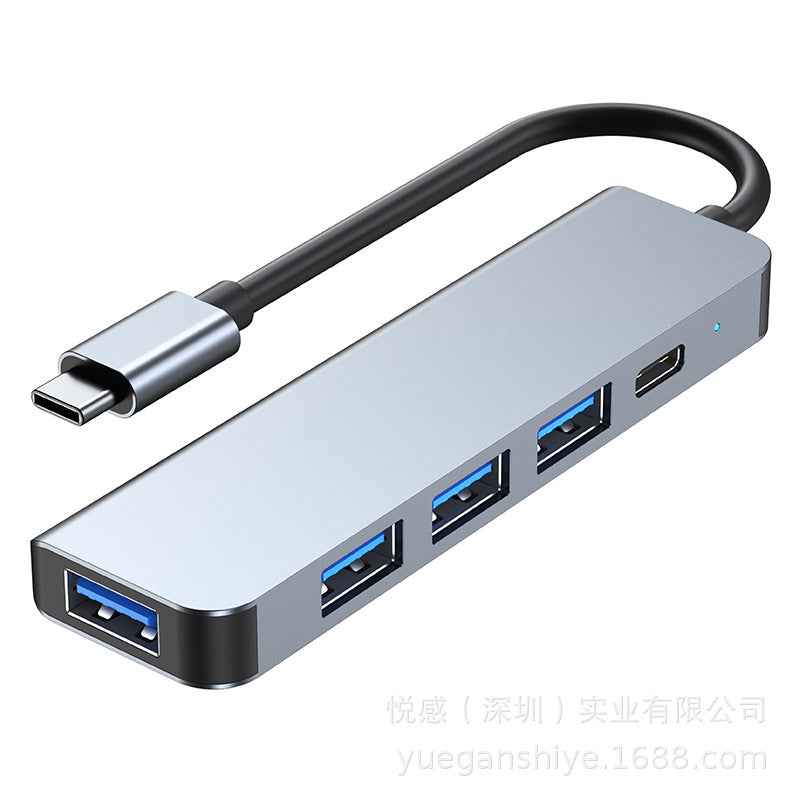 manufacturer five-in-one typec hub usb hub one-to-four notebook tablet splitter