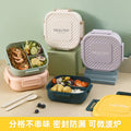 divided student lunch box with rice for office workers, portable microwave heating japanese lunch box, fat-reducing fitness meal