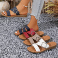 Women's plus size open-toe sandals with metal buckle strap - new summer  collection for cross-border e-commerce