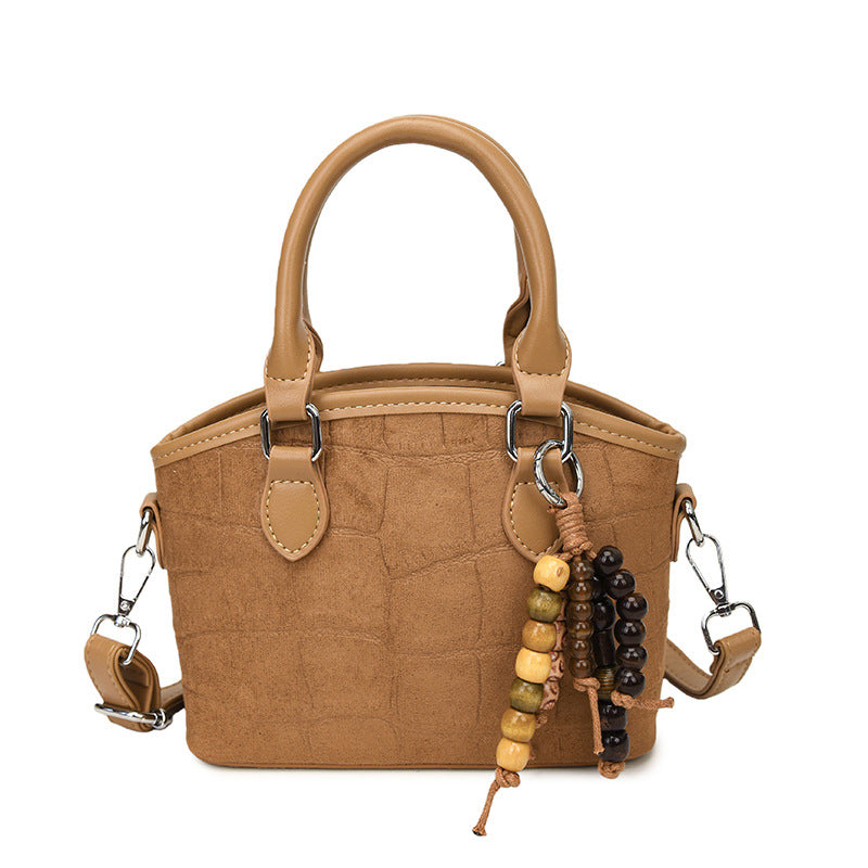 minimalist premium embossed handbag for women, 2025 new arrival, unique design, commute & casual crossbody bucket bag