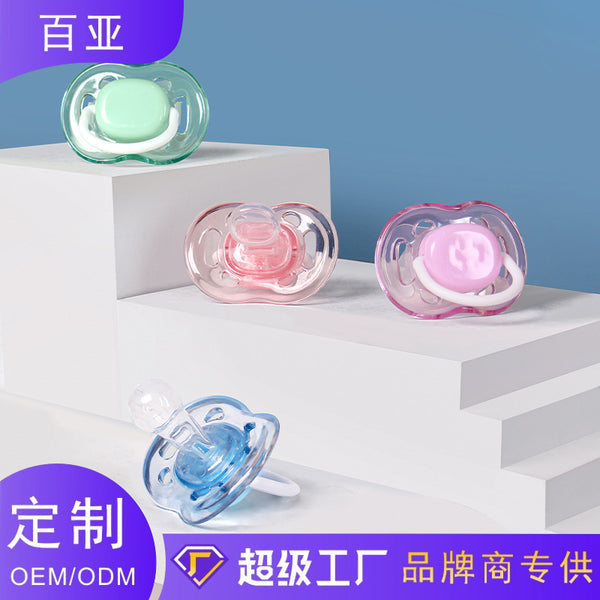 Spot baby 6-12 months pacifier food grade silicone baby sleeping pacifier newborn comfort pacifier