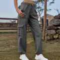 Fashion cross-border  new arrival denim semi-elastic design stylisheasiest for matchworkwear pants  women's trendy