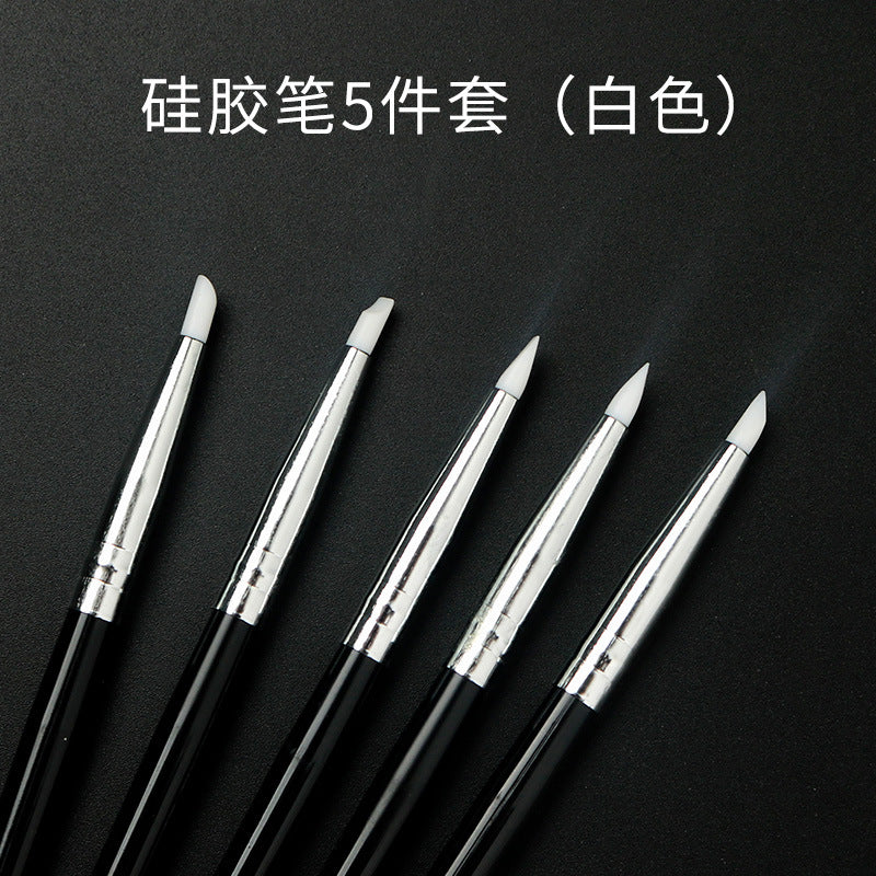 Dental Silicone Soft Pen Silicone Beauty Pen Resin Shaping Dresser Veneer Molding Pen Aesthetic Tool Engraving Pen