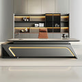 Saint li paint boss table technology sense executive table casual modern classy paint president table office desk and chair