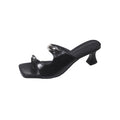 French low-heel slippers for women, 2026 new summer collection: open-toe sandals, square-toe flip-flops, and thong sandals