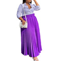 C8499p in stock with belt european and american clothing elegant elegance pleated stylish large skirt skirt export skirt