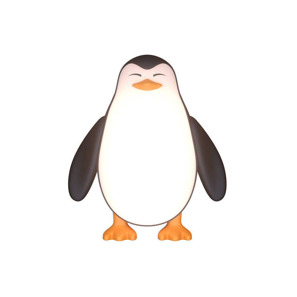 Cross-border creative silicone night light usb charging pat light bedroom bedside mobile phone holder middle finger duck desk lamp