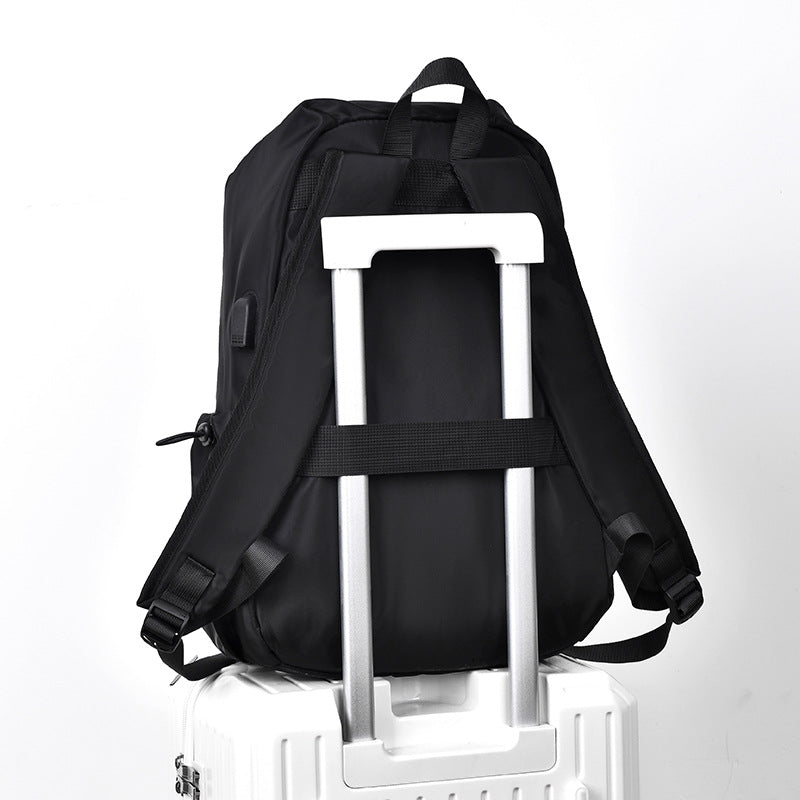 Cross-border backpack male simple leisure student schoolbag business computer bag large capacity sports bag travel bag backpack