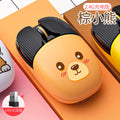 Silver carved a10 cartoon rechargeable wireless mouse - creative bluetooth office gaming mini silent computer accessory - private mold