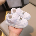 Kids' & baby's sneakers: spring/autumn boys' shoes, first walkers, soft sole, non-slip, girls' breathable athletic white shoes, ages 1-6