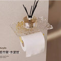 Acrylic roll paper holder toilet paper holder storage rack cross-border exclusive free labeling bathroom storage rack paper holder