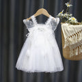 Girls' mesh suspender summer dress - new angel princess style, kids' vest, puffy, cute children's clothing