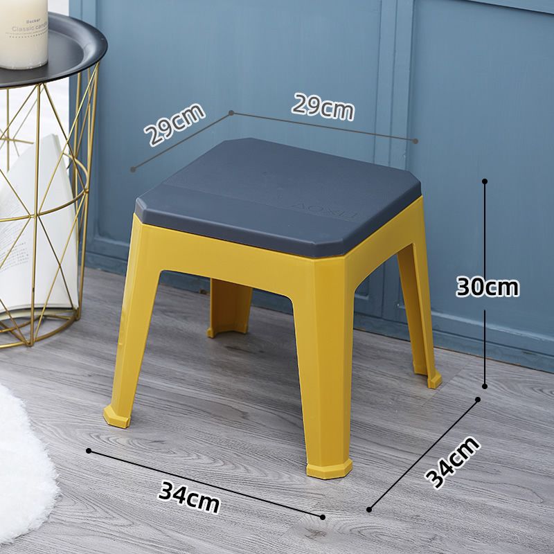 For homeplastic stool casualthickened bench stackable adult footrest living room kids simple storage small stool