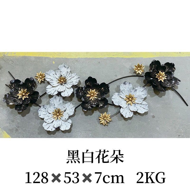 Iron chinoiserie living room wall hanging sofa wall decoration creative metal pendant wall decoration light luxury entrance background restaurant