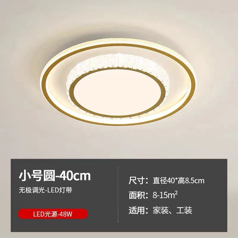 Living room light 2022 lighting combination package whole house light luxury crystal living room headlight simple atmosphere smart light led