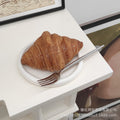 Creative irregular ceramic plate breakfast dessert plate minimalist cloud plate cute white ceramic tray