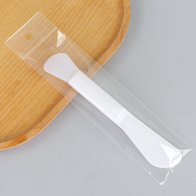 Cosmetic mask tool dual-ended silicone brush scraper mask stick mask brush soft head stirring applicator facial scraper