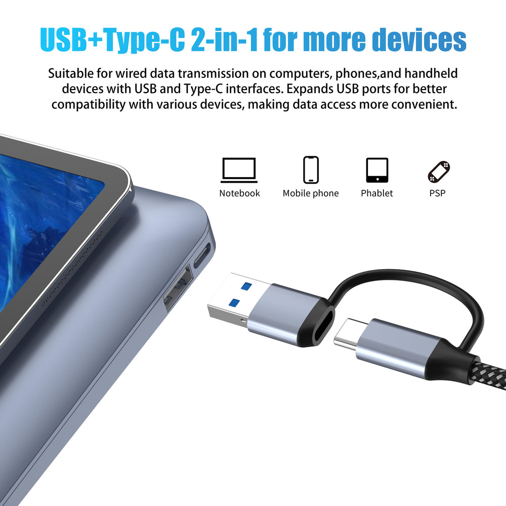 Typec four-in-one hub usbhub notebook tablet splitter pd100w multi-interface