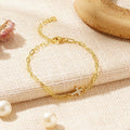European and american fashion cross-border sterling silver personalized white clip zircon cross daily matching bracelet
