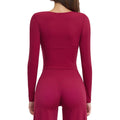brushed tight yoga long sleeves high intensity fitness tops pilates running sports long sleeves tops4520