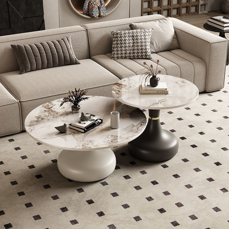 Rock slab coffee table living room for homenew arrivalpopularaccessible luxuryclassy table square folding marble small apartment tea table