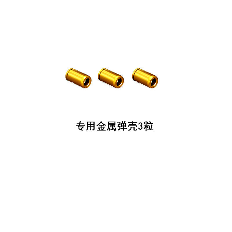New arrival cross-border alloy adult creative trendy alloy finger gun can launch shell ejection soft bullet gun folding toy gun
