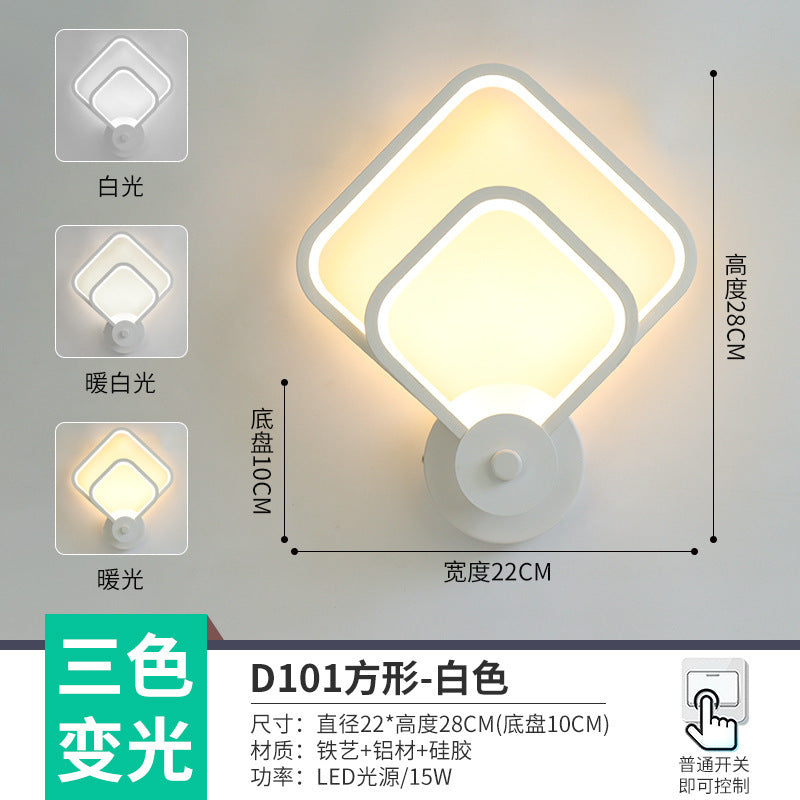 The whole network low-cost led corridor aisle entrance light new Nordic stairs balcony bedroom bedside background wall wall lamp