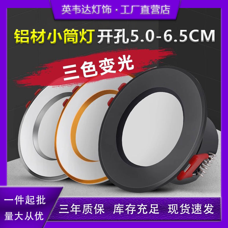 Downlight led embedded 3w opening 5.5 5cm 6cm centimeter spotlight ceiling small chandelier bucket same lamp
