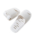 Hotel business trip foldable leaky slippers for women home indoor travel handy gadget bathroom non-slip quick-drying slippers