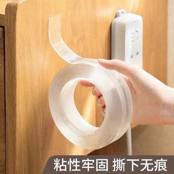 Nano double-sided tape high viscosity vehicle strong two-sided fixed glass wall power strip seamless adhesive transparent
