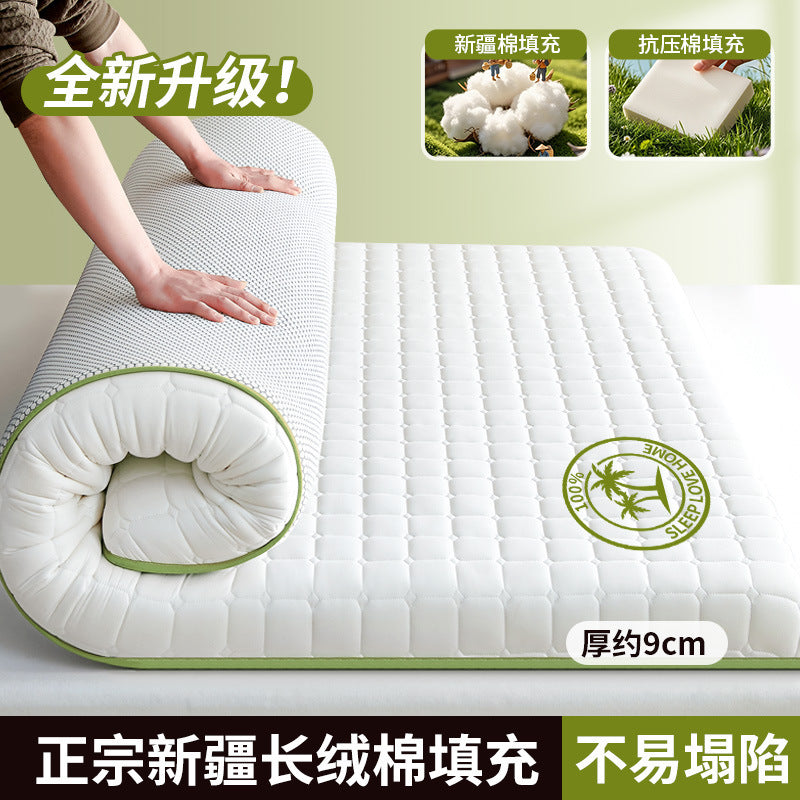 new all-cotton mattress protector - perfect for b&bs, soft mattresses, home bedrooms, dorms, students, and single apartments