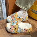 Eva women's summer slippers fashion korean style japanese style hong kong style cool slippers outwear beach stomping thick soleins cool slippers