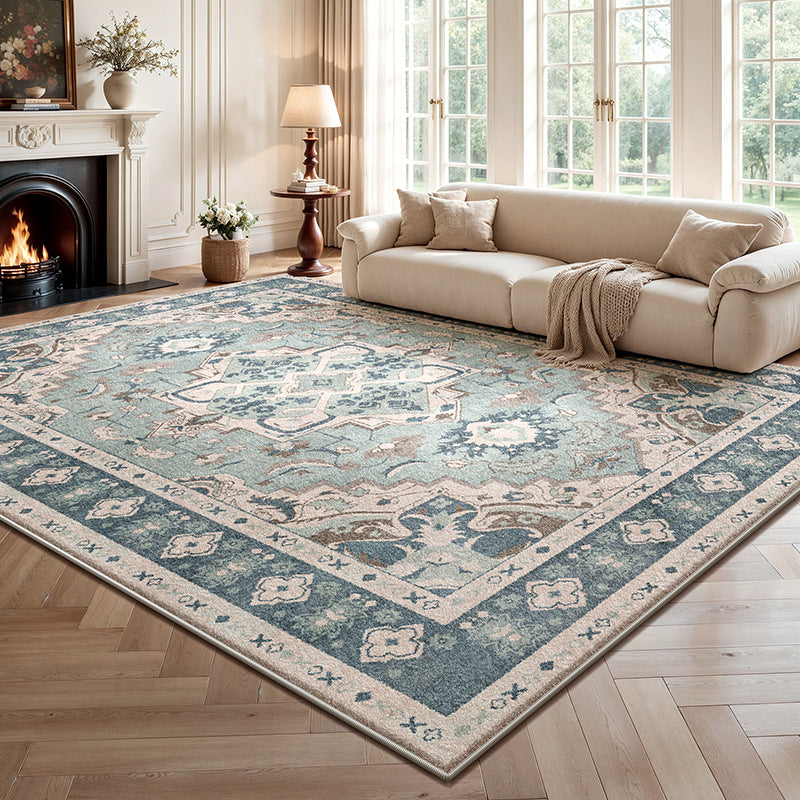 Carpet living room foldable cross-border  persian washed imitation cashmere retro easy-care household bedside mat