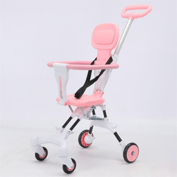 Baby walking artifact, light travel, can be folded with one click, can go out in both directions, high landscape baby stroller