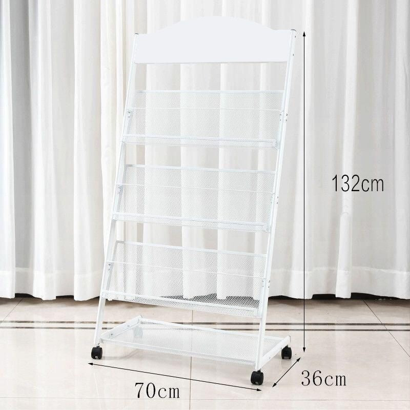 Floor magazine rack, newspaper rack, book rack, display rack, promotional material rack, single page rack, storage rack