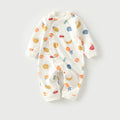 Wholesale baby rompers - spring/autumn pure cotton newborn long sleeve crawling suit 0-2 years old sleepwear baby onesie autumn outfit
