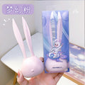 Cute rabbit eyebrow razor oem stainless steel blade eyebrow shaper women's eyebrow trimmer beauty tool eyebrow shaping comb anti-scratch