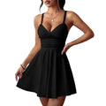 European and american cross-border women's summer  sexy spaghetti strap v-neck dress - slim fit, minimalist style, high-end feel