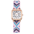 New women's watches live stream new women's woven strap quartz watch fashion cross-border wholesale