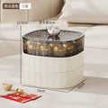 Three layers of milky white mixed color with lid [food grade material]