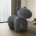 Popular seat pony chair kids animal lazy sofa chair velvet shaped cotton animal rocking chair pony chair