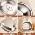 304 stainless steel children's cartoon cute dinner plate fruit plate baby food supplement bowl children's tableware