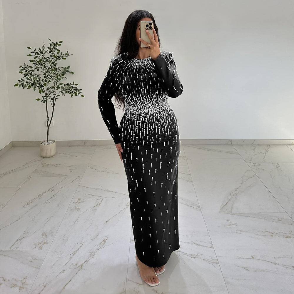 C7767 cross-border    new women's rhinestone bodycon dress luxury evening gown