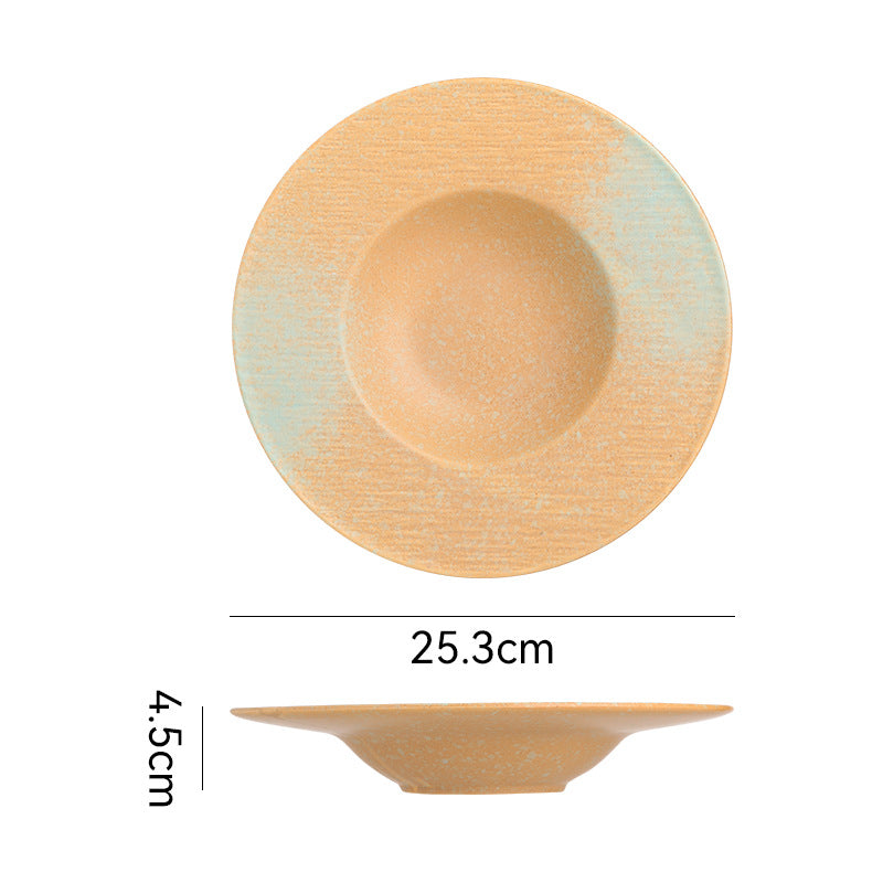 Vintage japanese ceramic dinnerware set - high-style plates, bowls, and dishes for restaurants and home use - steak plates, dinner plates, soup bowls