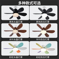 Used ceiling fan light  new large retro ceiling fan light living room dining room walnut color black fan chandelier
