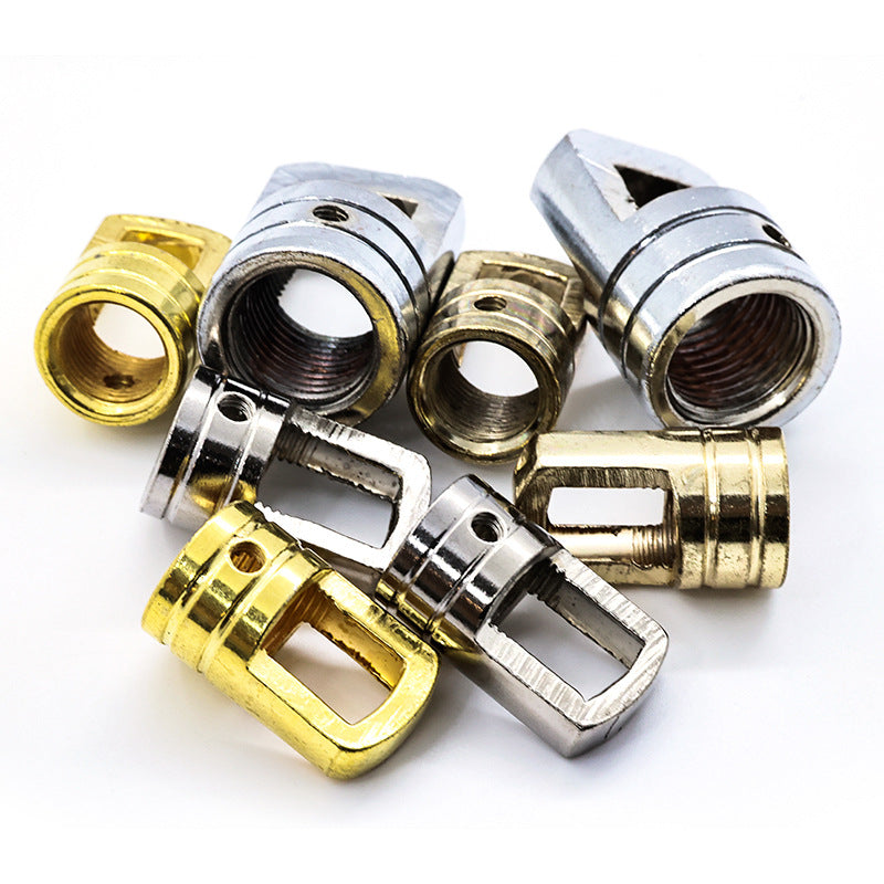 Bucket Closed Ring Hook Iron Parts Chandelier Chain Connection Nut Bull Nose Belt Inner Teeth Crystal Lighting Accessories