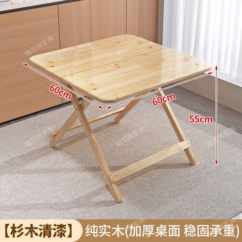 Installation-free foldable tablefor homesmall apartment dining tableoutdoor portable simple square tablesquare night market stall table